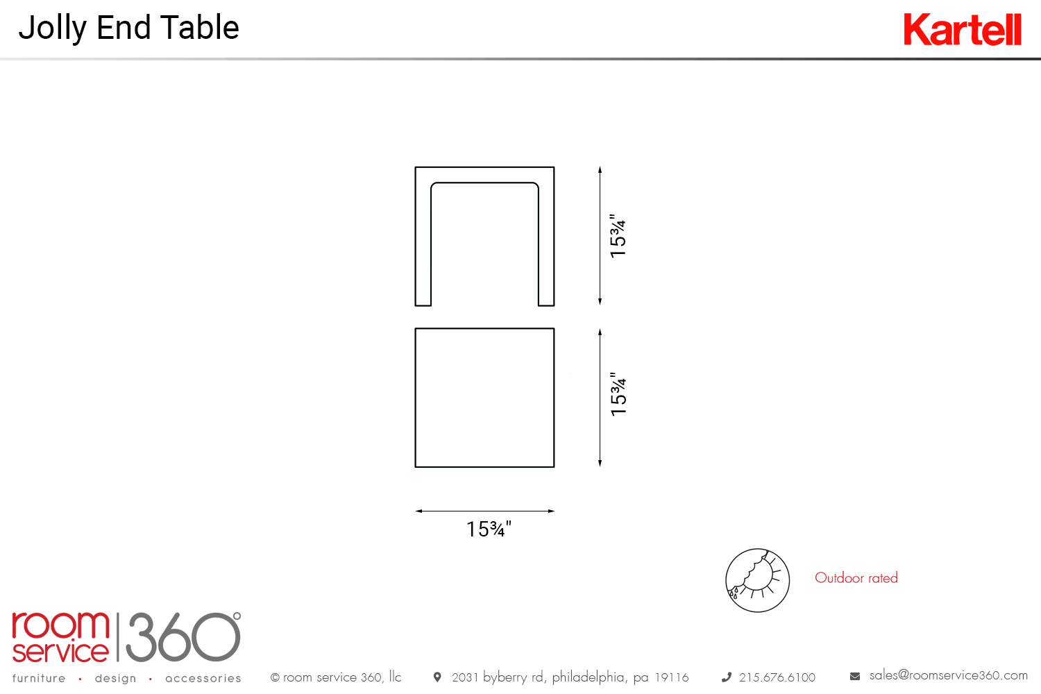 Jolly End Table by Kartell | room service 360°