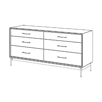 Linq 9186 Dresser by BDI | room service 360