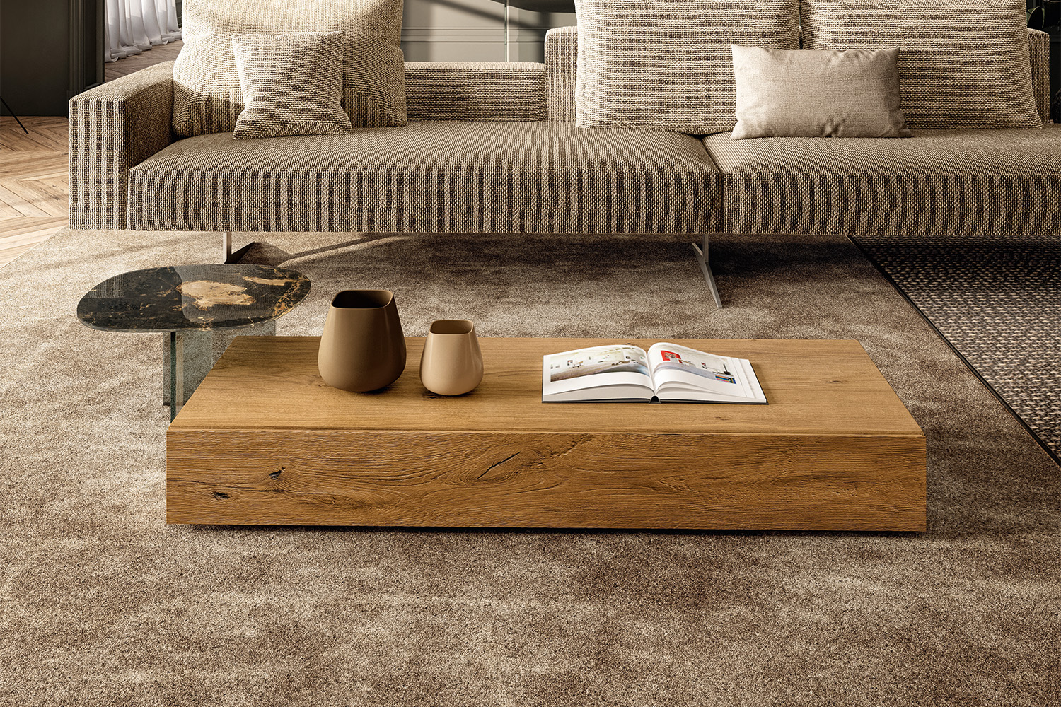 36e8 1925 Wood Coffee Table