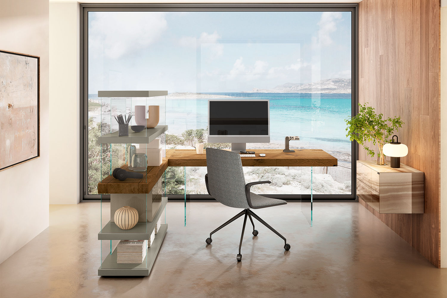 Air 1912 Bookshelf with Desk