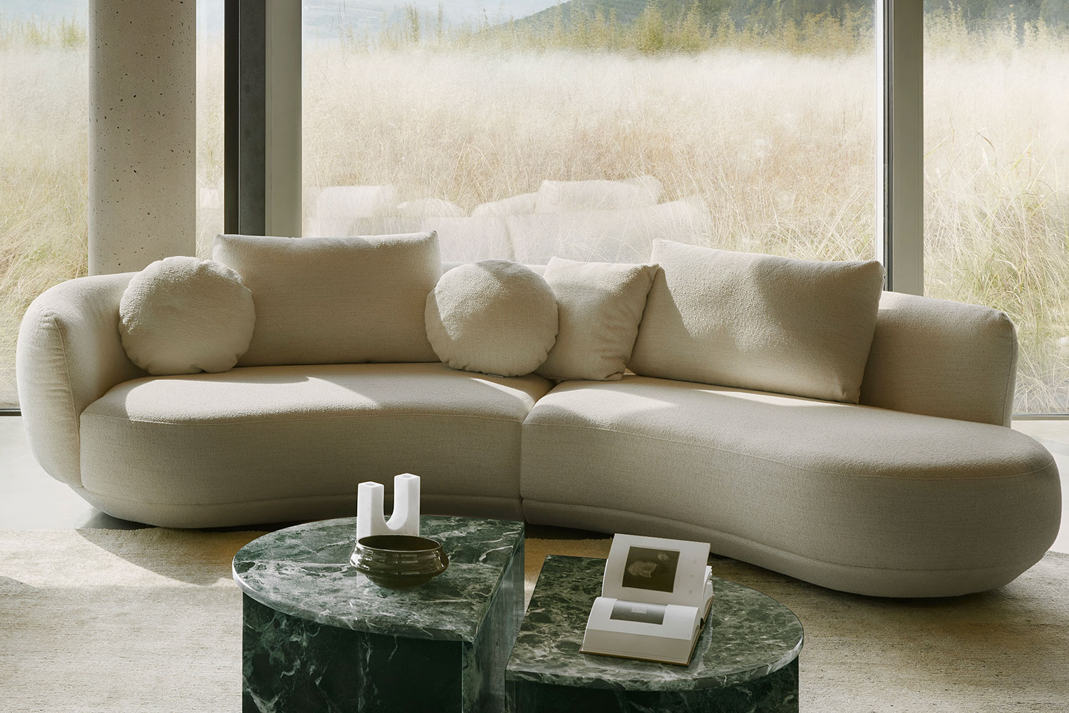 Amalfi Curved Sectional Sofa