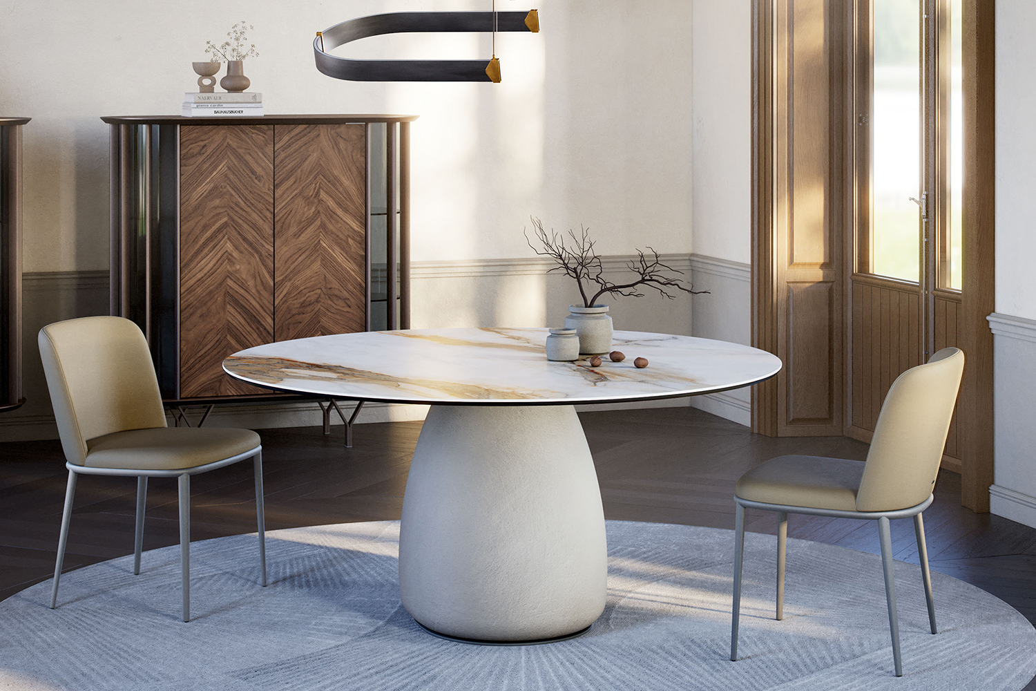 Botero Keramik Round Dining Table
