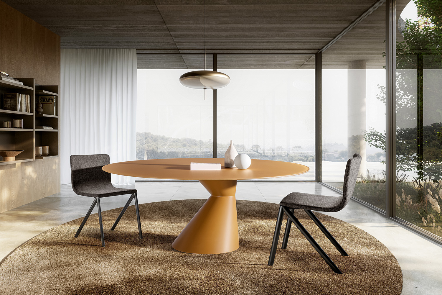Chapeau Glass Dining Table