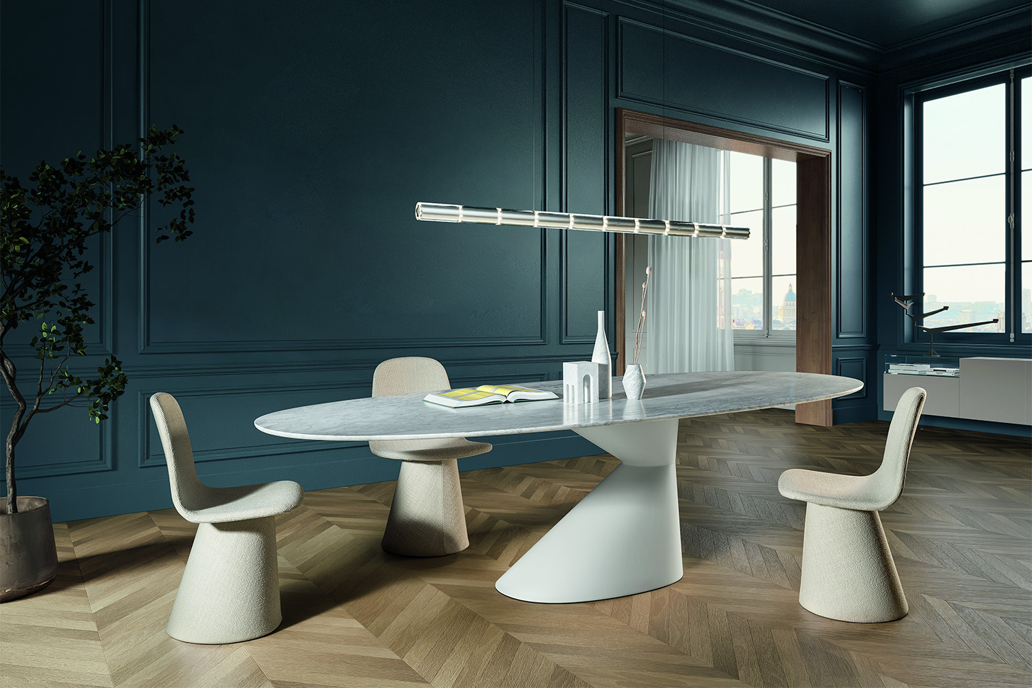 Chapeau Marble Dining Table