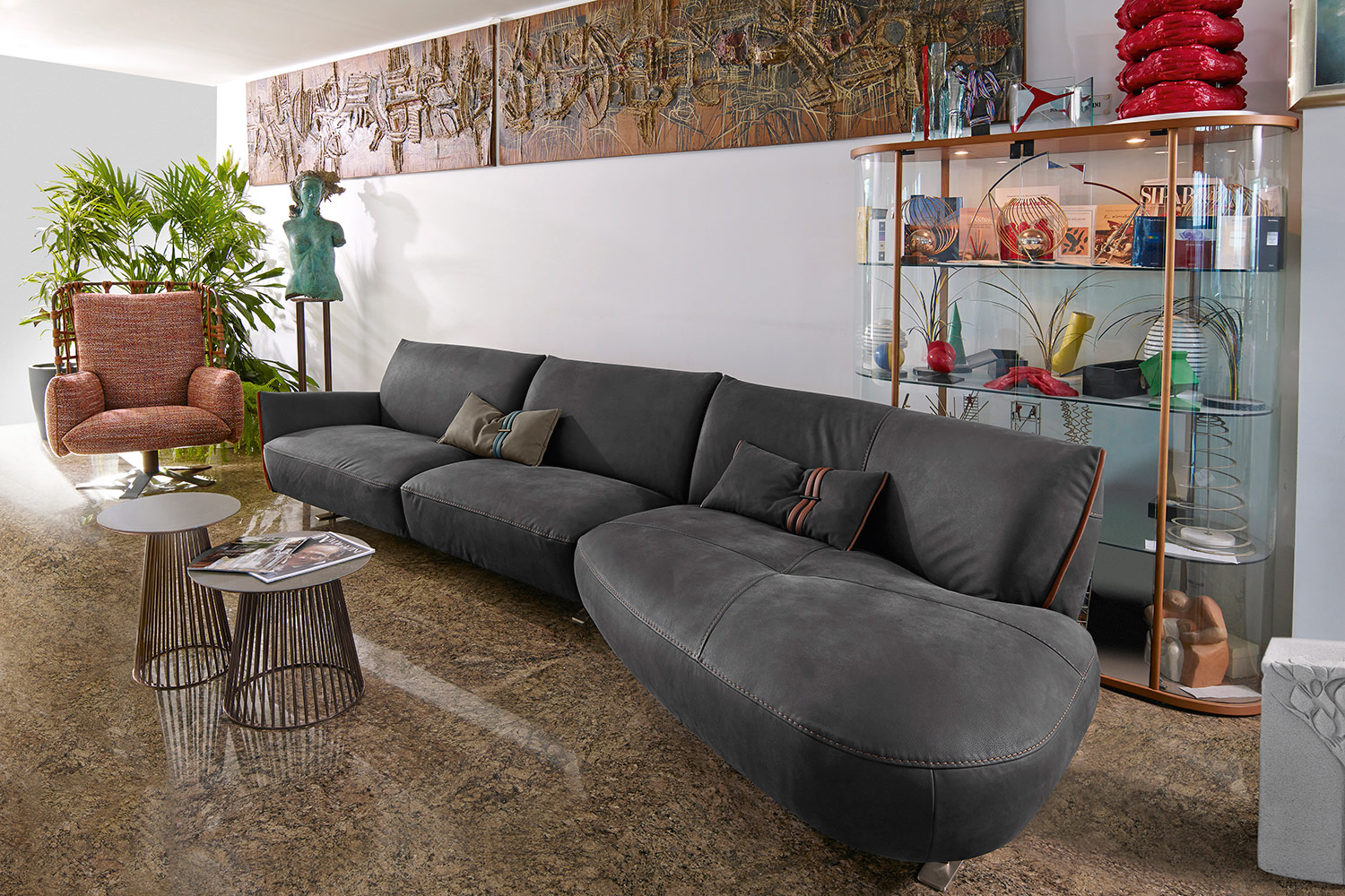 Cocoon Angled Sectional Sofa