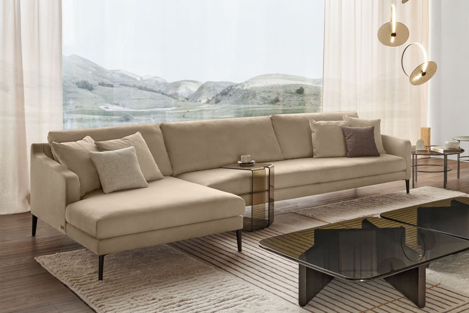 Condense Sectional Sofa with Chaise