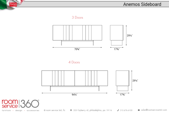 Anemos Sideboard by Tonin Casa | room service 360°
