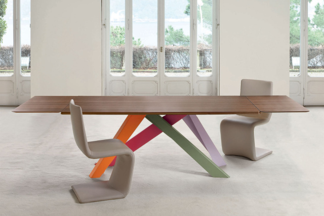 Big Extension Wood Table by Bonaldo | room service 360°