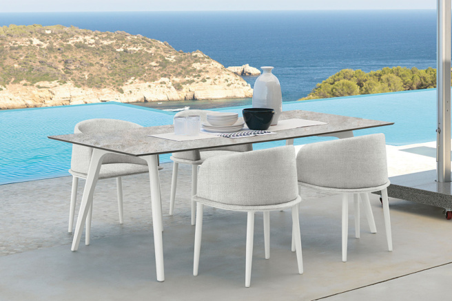 Cleo Alu Dining Armchair - Thumbnail 2