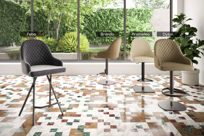 Ozzio Italia Brando Bar Stool - Thumbnail 2