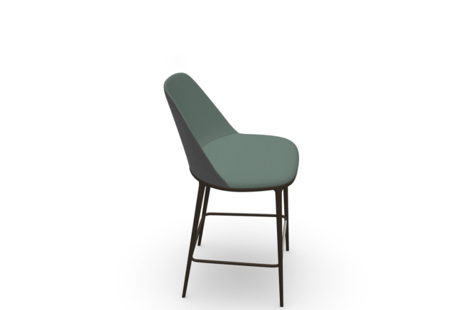 Midj Lea Bar Stool