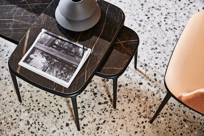 Midj Lea End Table