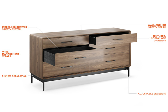 LINQ 9186 6-Drawer Dresser