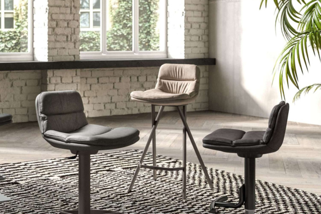 Ozzio Italia Milo Counter Stool - Thumbnail 2