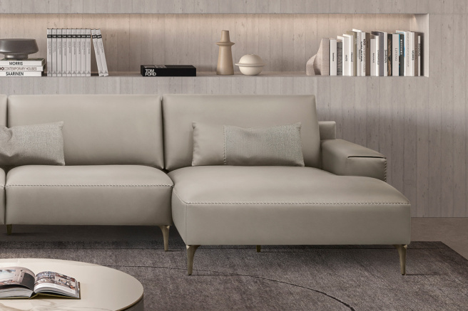 【gambacho】ソファ Twiga Sectional Sofa with Chaise Quickship by Gamma Arredamenti