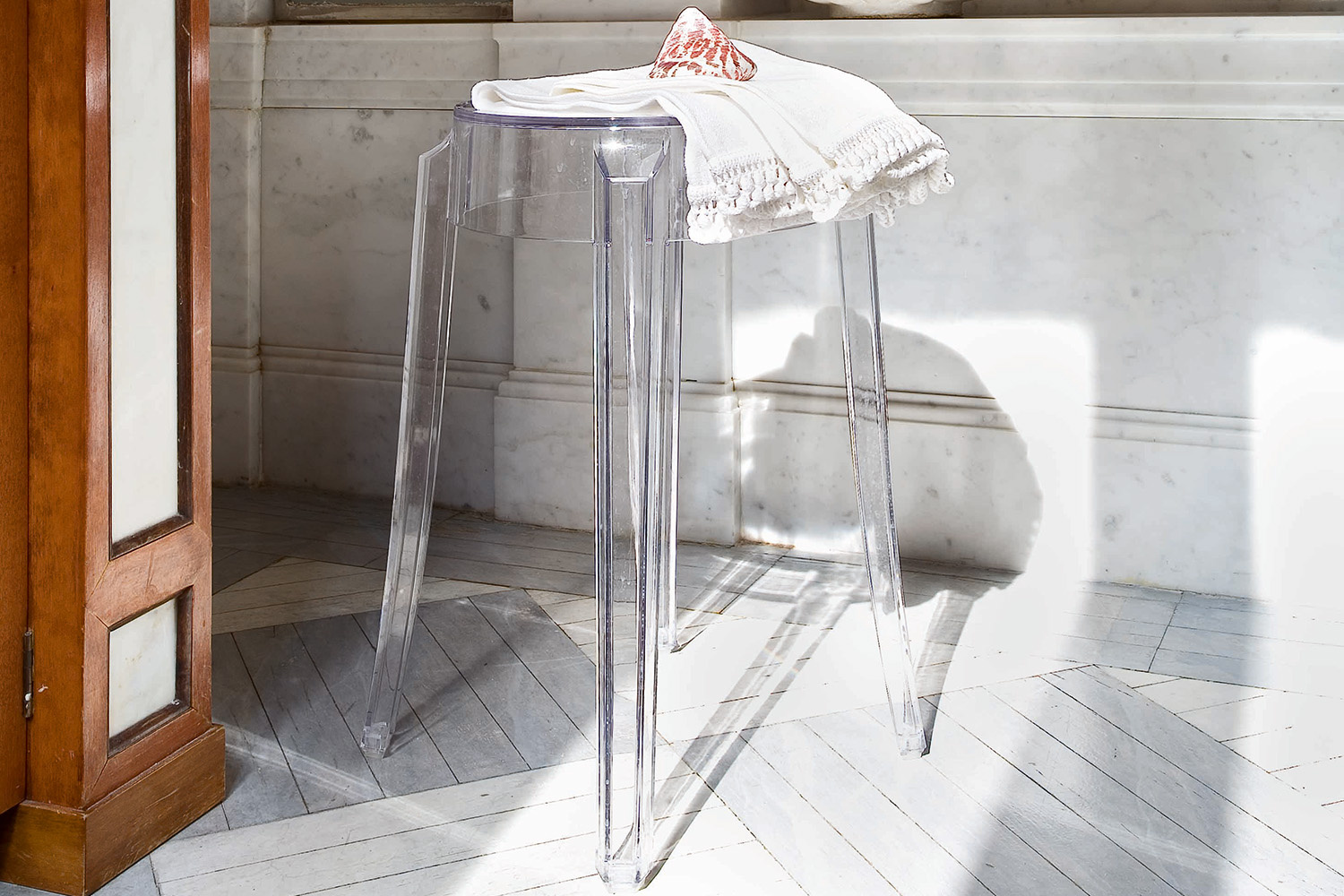 Charles Ghost Stool (Set of 2) Quickship by Kartell | room service