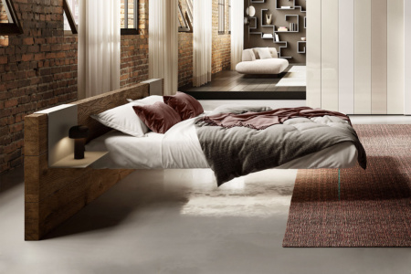 Air Wide Wood Bed