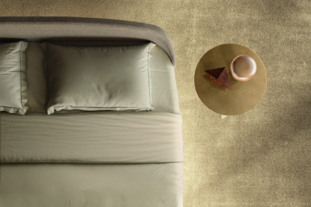 Air Round Glass Nightstand