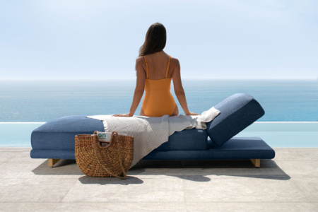Argo Wood Chaise Lounge