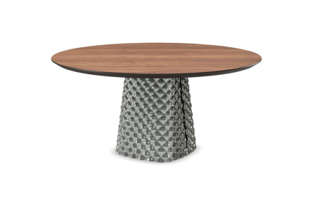 Atrium Wood Round Dining Table
