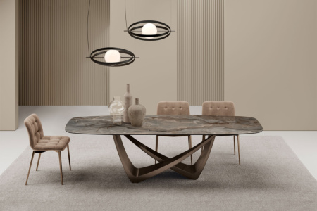 Bach Ceramic Dining Table Quickship
