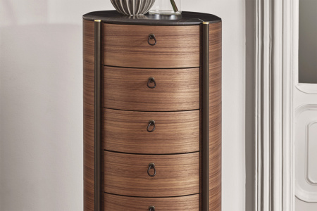 Bayus 7-Drawer Round Chest