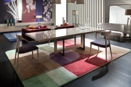 Blade Leather Base Dining Table