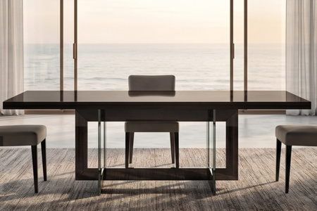 Blade Wood Base Dining Table