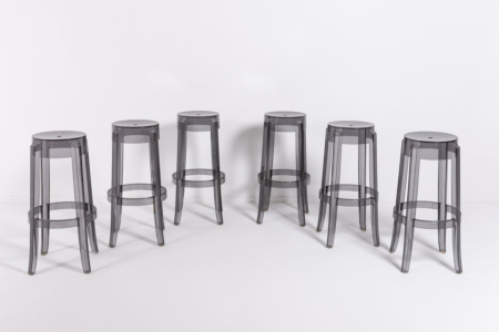 Charles Ghost Stool (Set of 2) Quickship