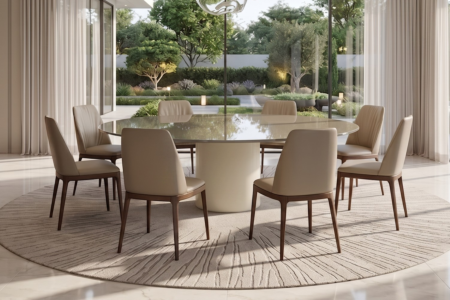 Cilindro Round Dining Table Display Model