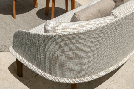 Cleo Wood Love Seat