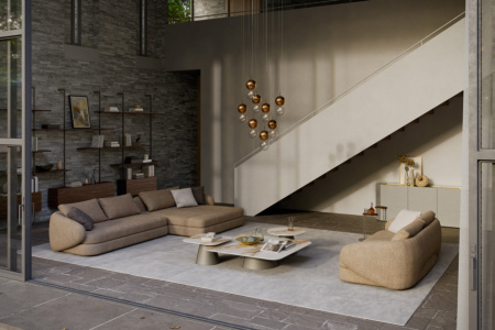 Craig Sectional Sofa with Square Chaise