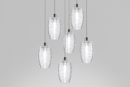 Damasco 6-Pendant Suspension Light