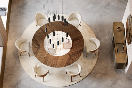 Dorian Wood-Ceramic Dining Table