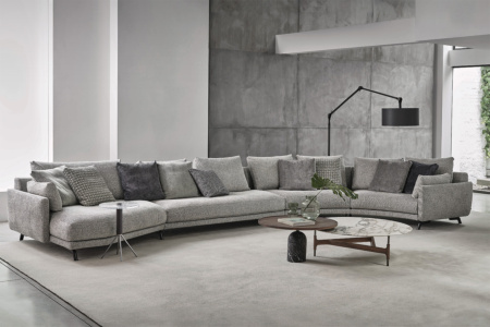 Etienne Curved Sectional Sofa with Chaise