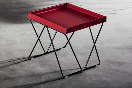 Flexus Leather End Table