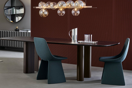 Geometric Ebony Dining Table