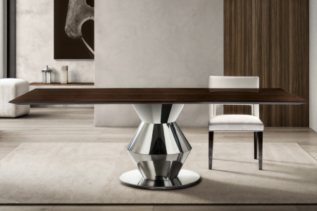 Grand Palais Metal  Base Dining Table