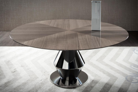 Grand Palais Metal Base Round Dining Table
