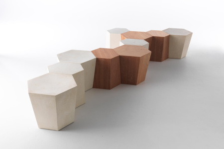Hexagon End Table