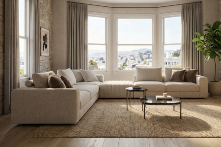 Kuba Split L-Shape Sectional Sofa