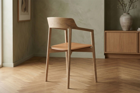 Lena Hard Leather Dining Chair
