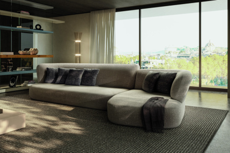 Londy Tiered Sectional Sofa With Chaise 
