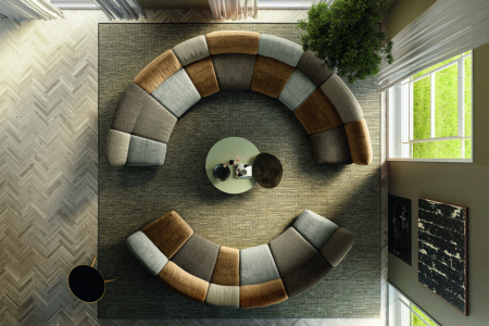 N.O.W. 2914 Curved Sectional Sofa