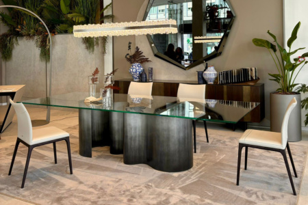 Papel Glass Dining Table