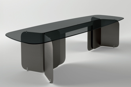 Pleat Glass Dining Table