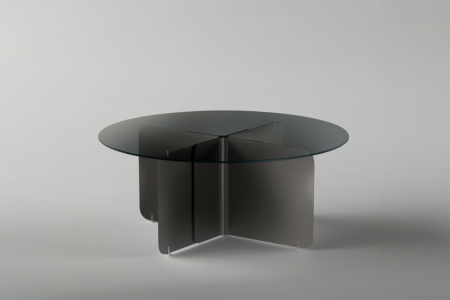 Pleat Glass Dining Table