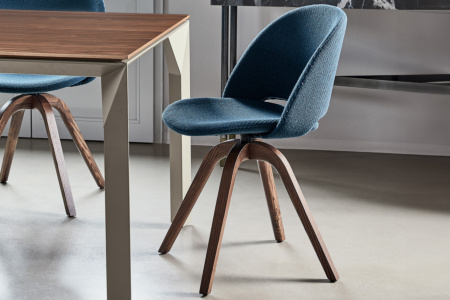 Polo Upholstered Wood Dining Chair