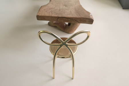 Ribbon Metal Dining Chair