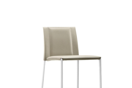 Silvy Hard Leather Bar Stool